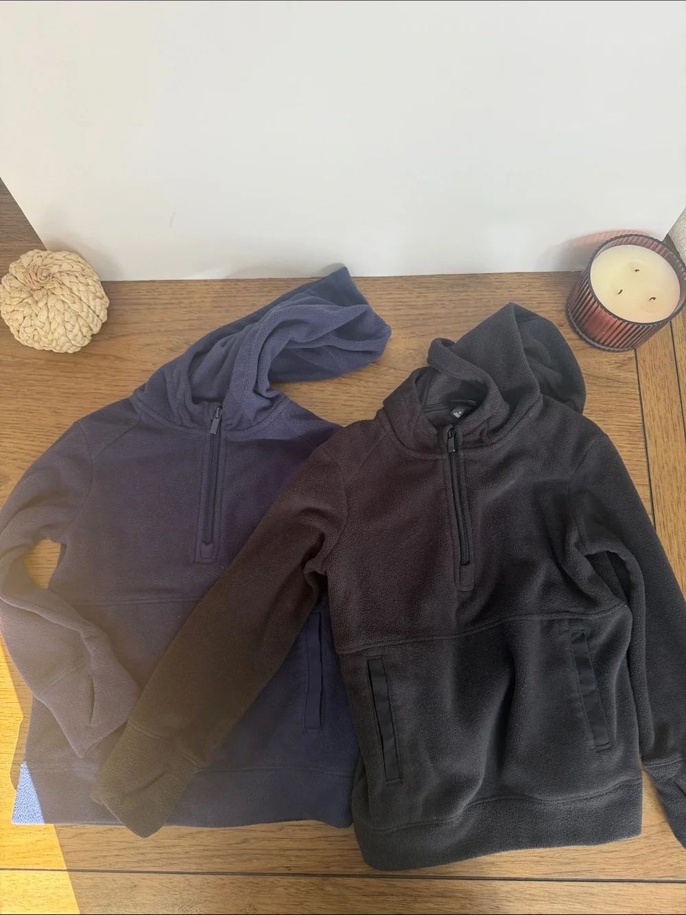 all in motion Kids Half-Zip Hooded Fleece - Navy and Black
